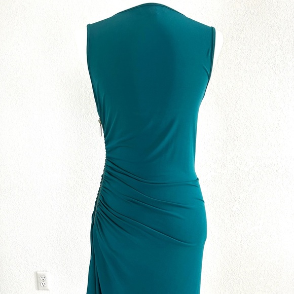 Michael Kors Teal Asymmetrical Sheath Dress - Picture 9 of 9